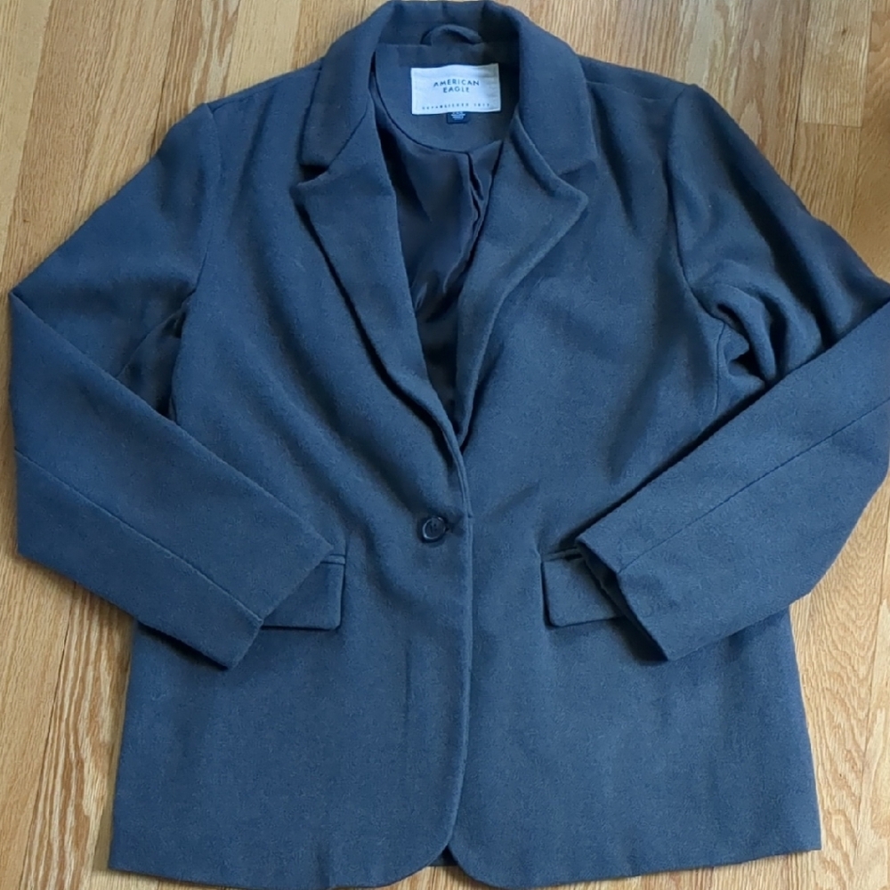 American Eagle Outfitters Charcoal Blazer